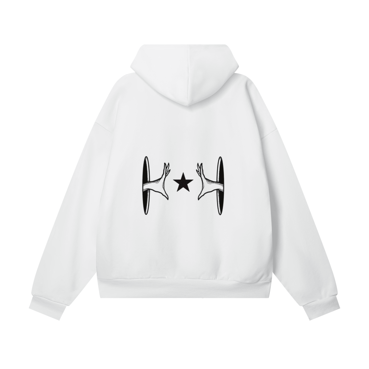 Starwhite Hidden Pocket Fleece Hoodie